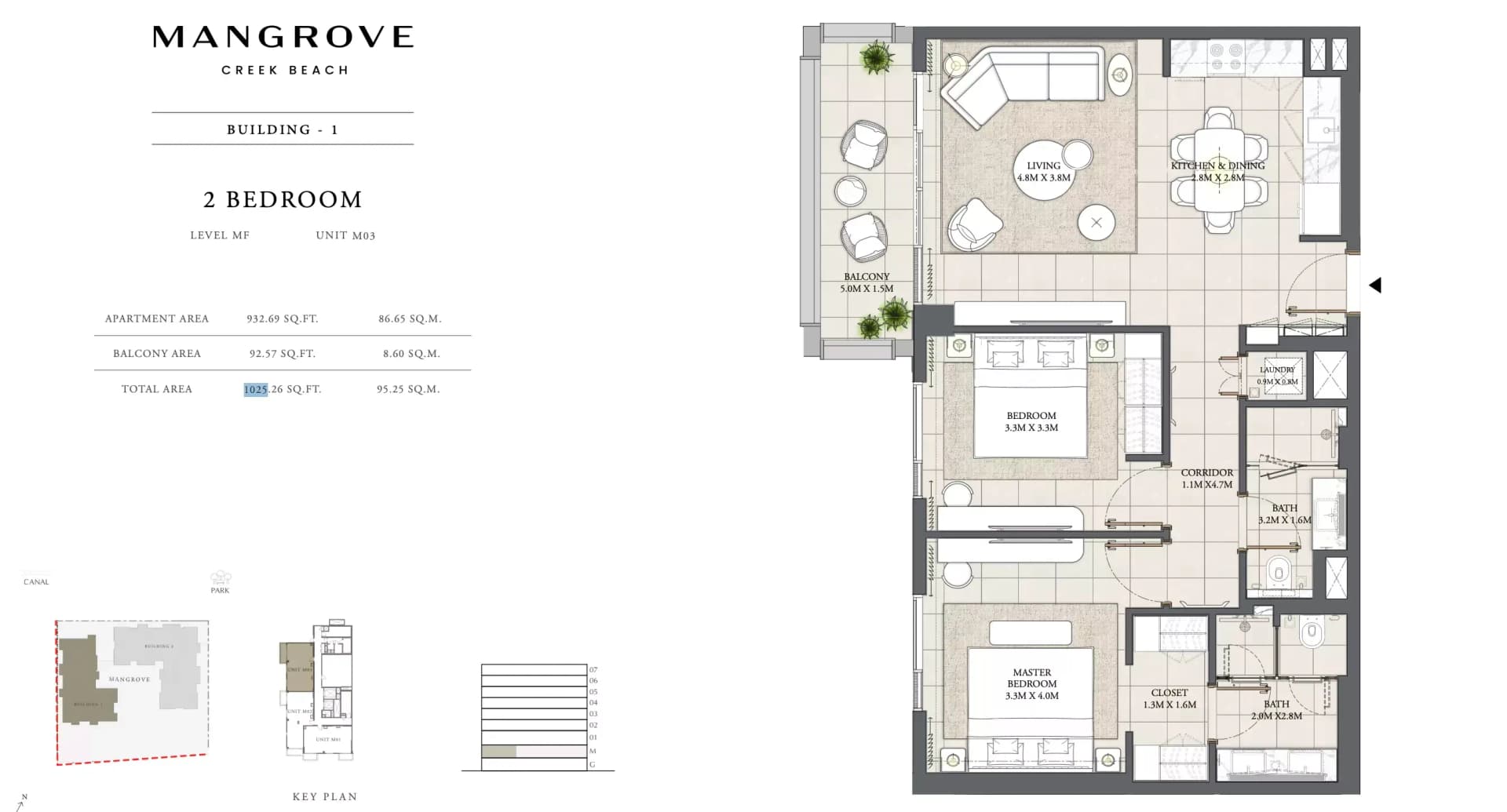 1 Bedroom Apartment