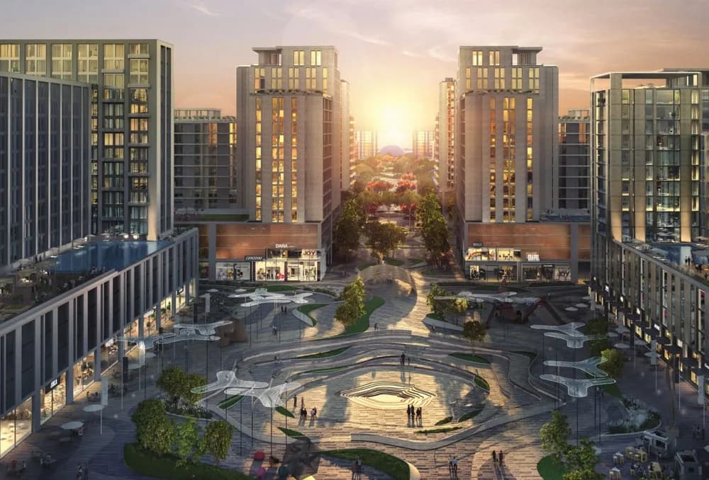 Al Ghadeer master community on the Abu Dhabi–Dubai border