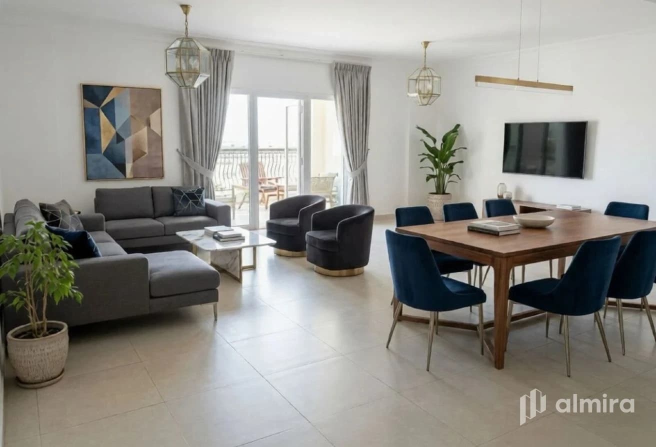 Golf and Sea View | Unfurnished | 3BR+Maid